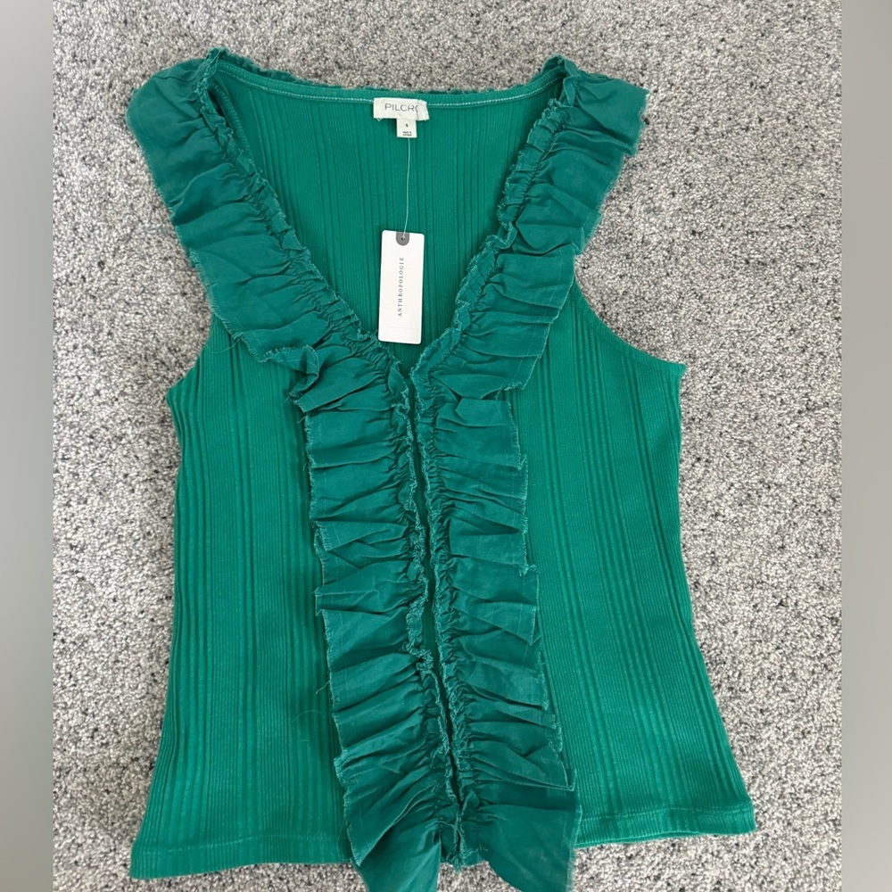 Pilcro Ruffle Tank
